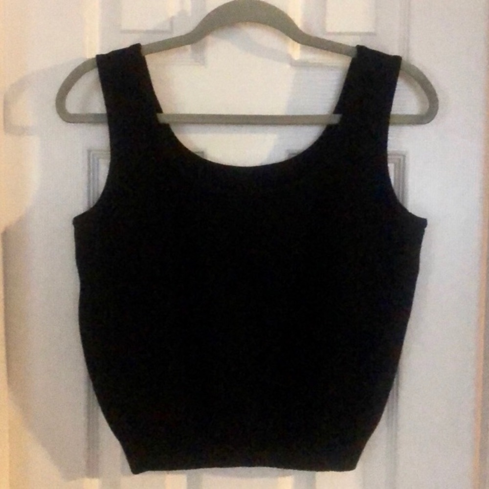 Free People Black Crop Top